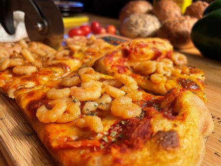 Buffalo Shrimp Pizza